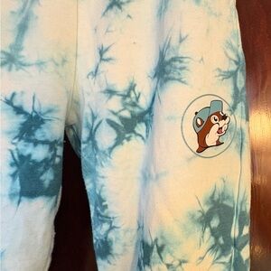 Ladies Tie-Dye Joggers in Blue